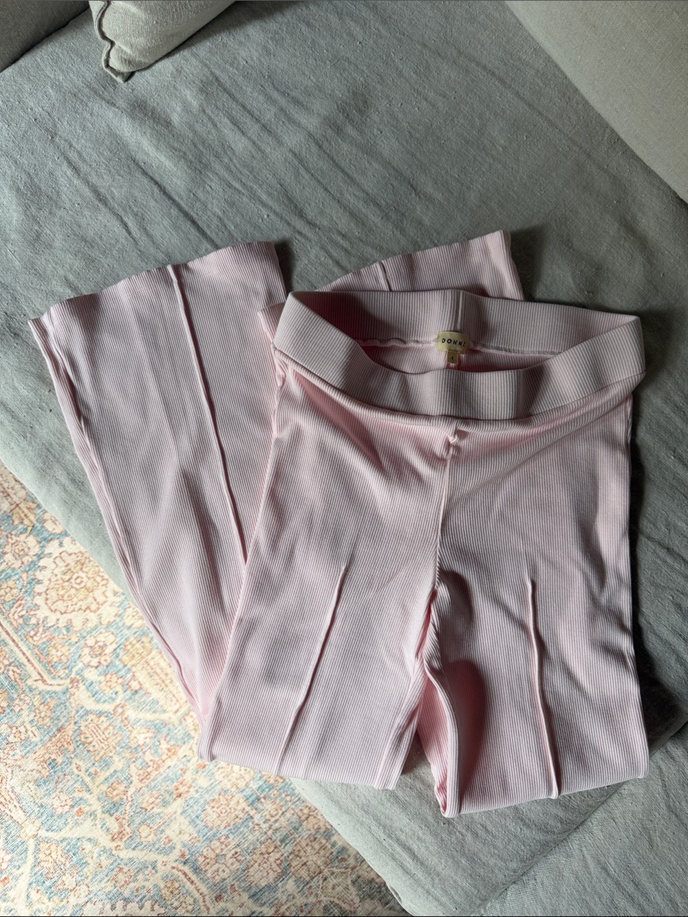 Like New - DONNI. Rib Kick Flare Pants